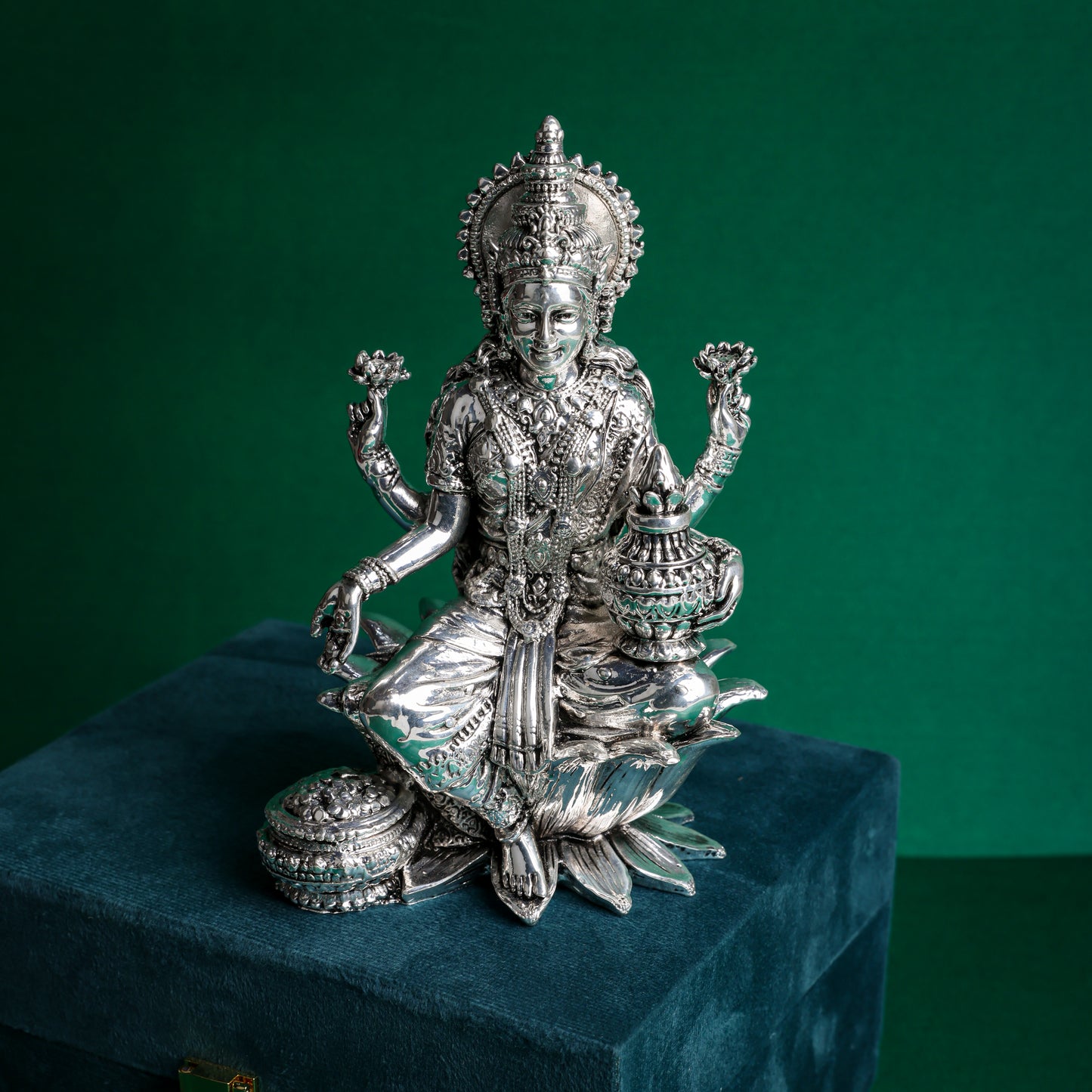 Lakshmi on Lotus Pedestal
