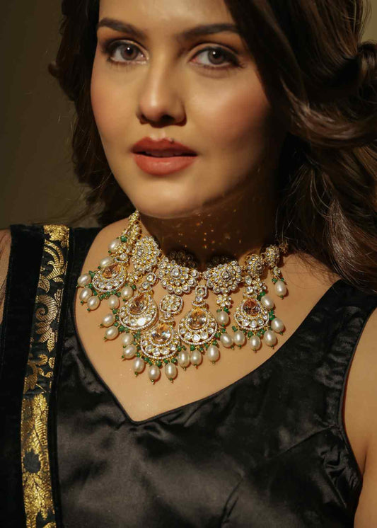 Aira Champagne Pearl Necklace