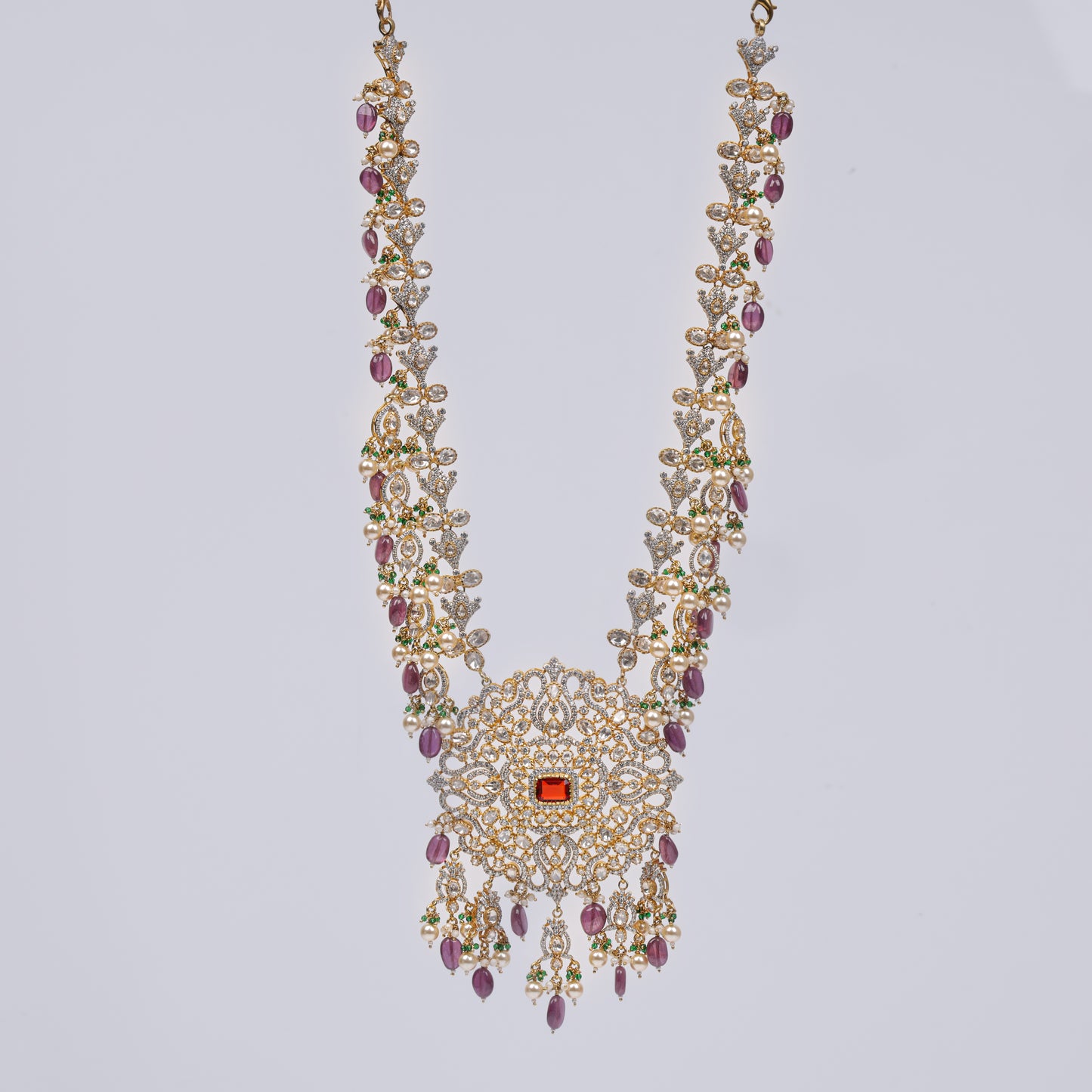 Ruby Pendant Necklace - Treza