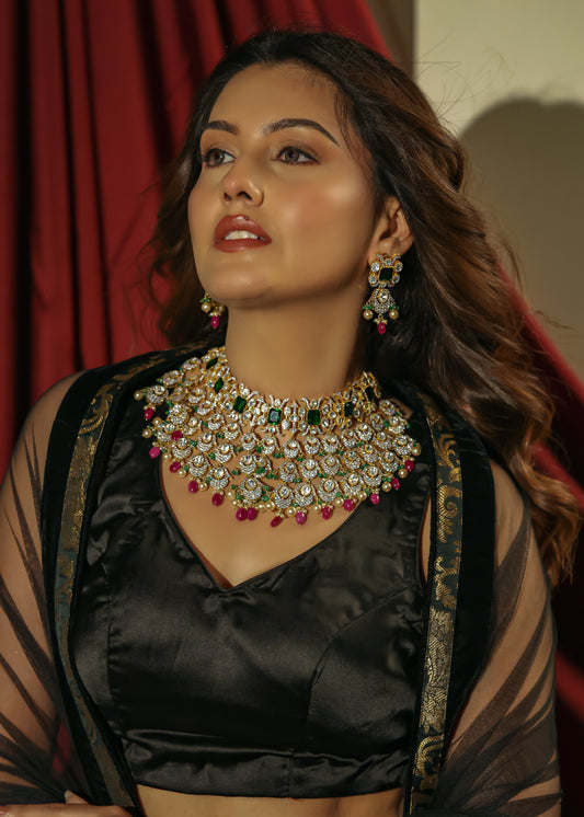 Anvaya Emerald Bridal Choker