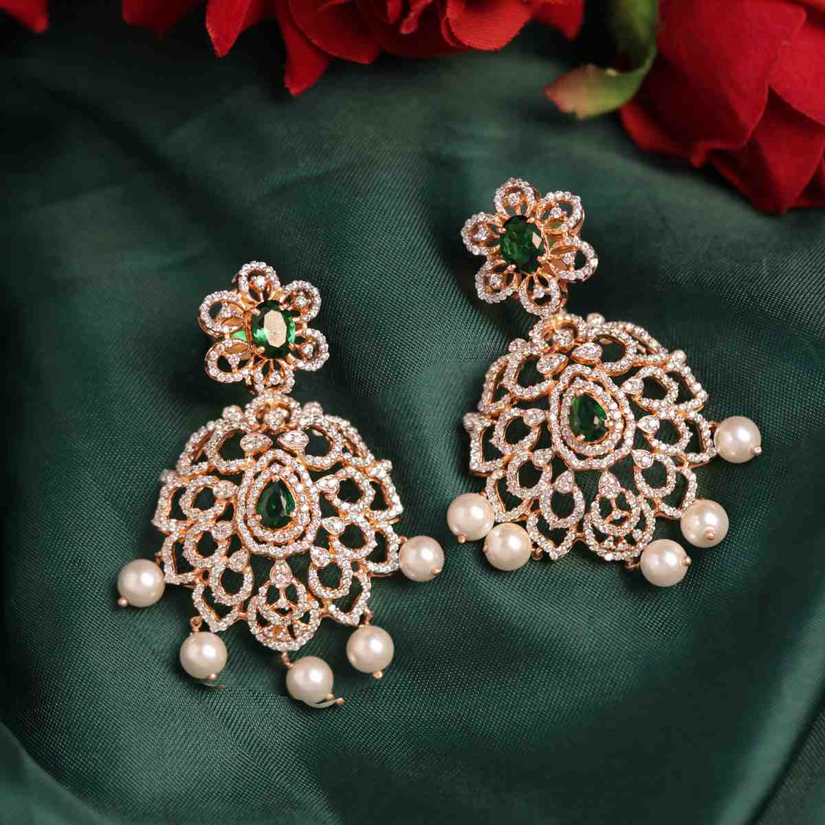 Zariya Emerald Pearl Drops - Treza