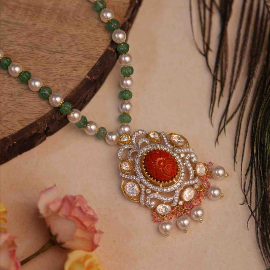 Ovela Bridal Pendant Necklace - Treza