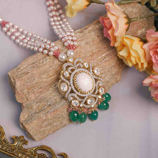 Elune Statement Pendant Necklace - Treza