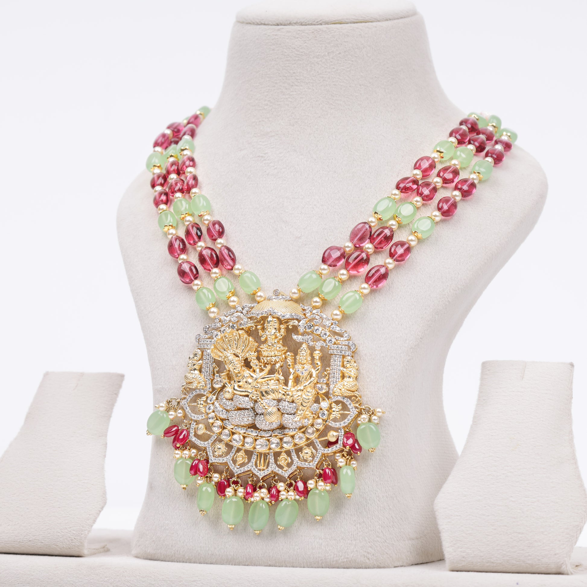 Alira Beaded Statement Necklace - Treza