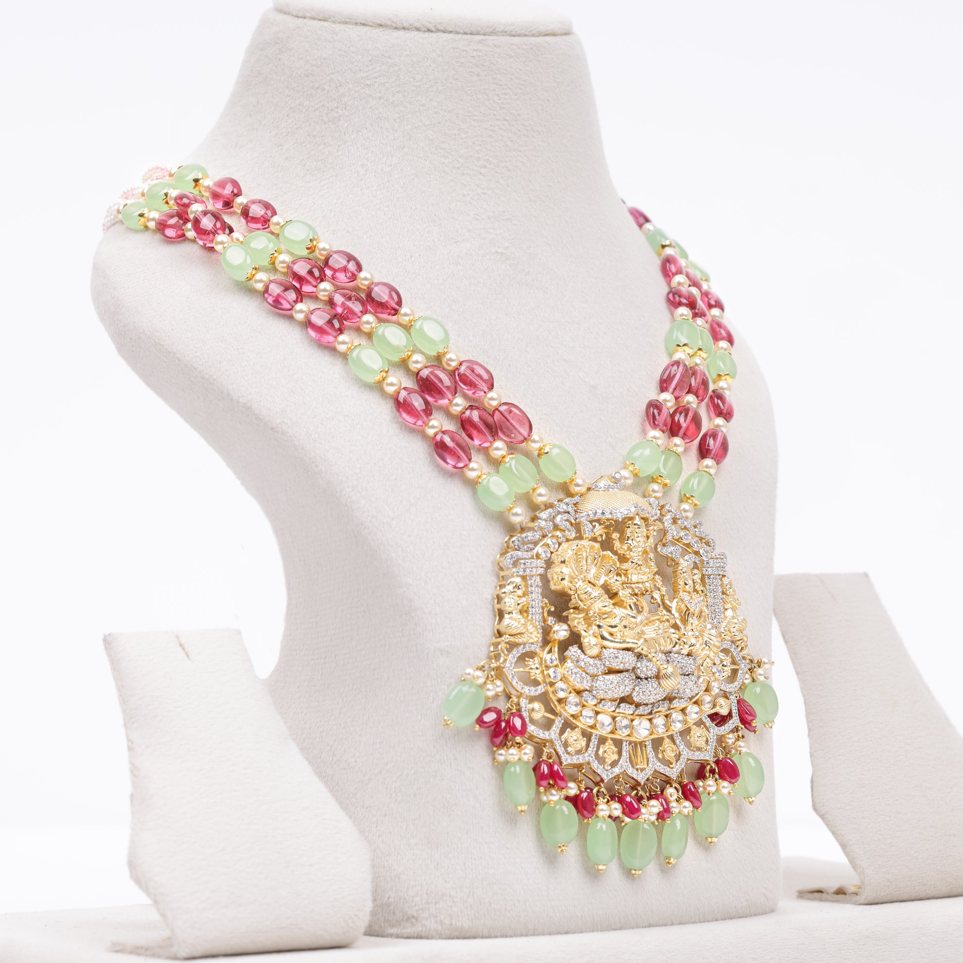 Alira Beaded Statement Necklace - Treza