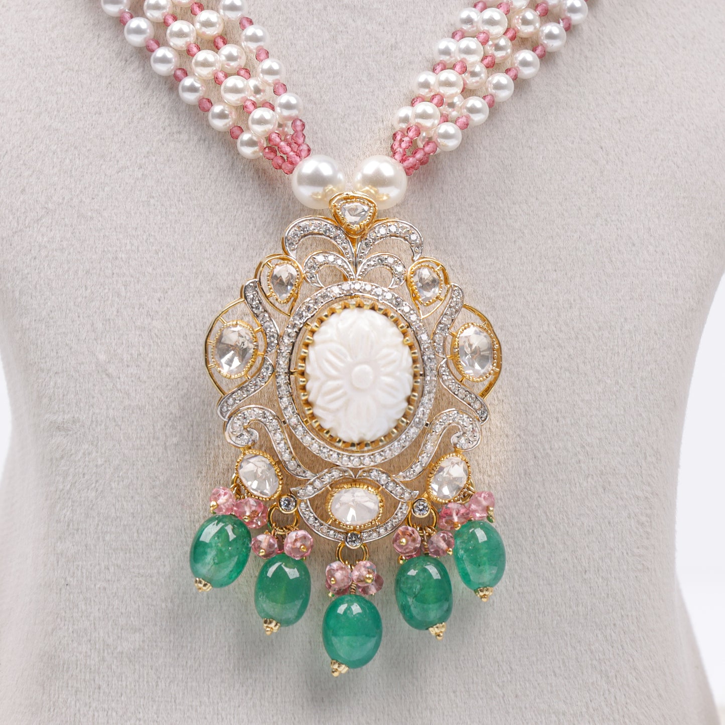 Elune Statement Pendant Necklace - Treza