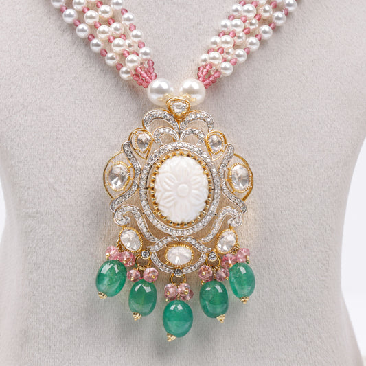 Elune Statement Pendant Necklace - Treza