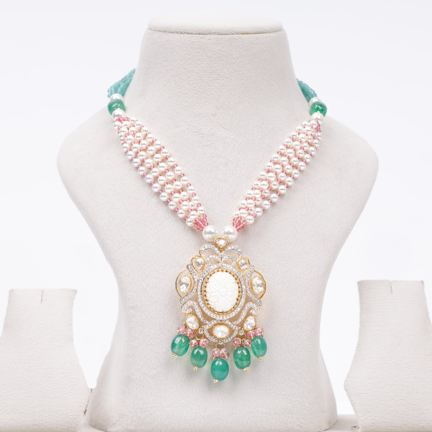 Elune Statement Pendant Necklace - Treza