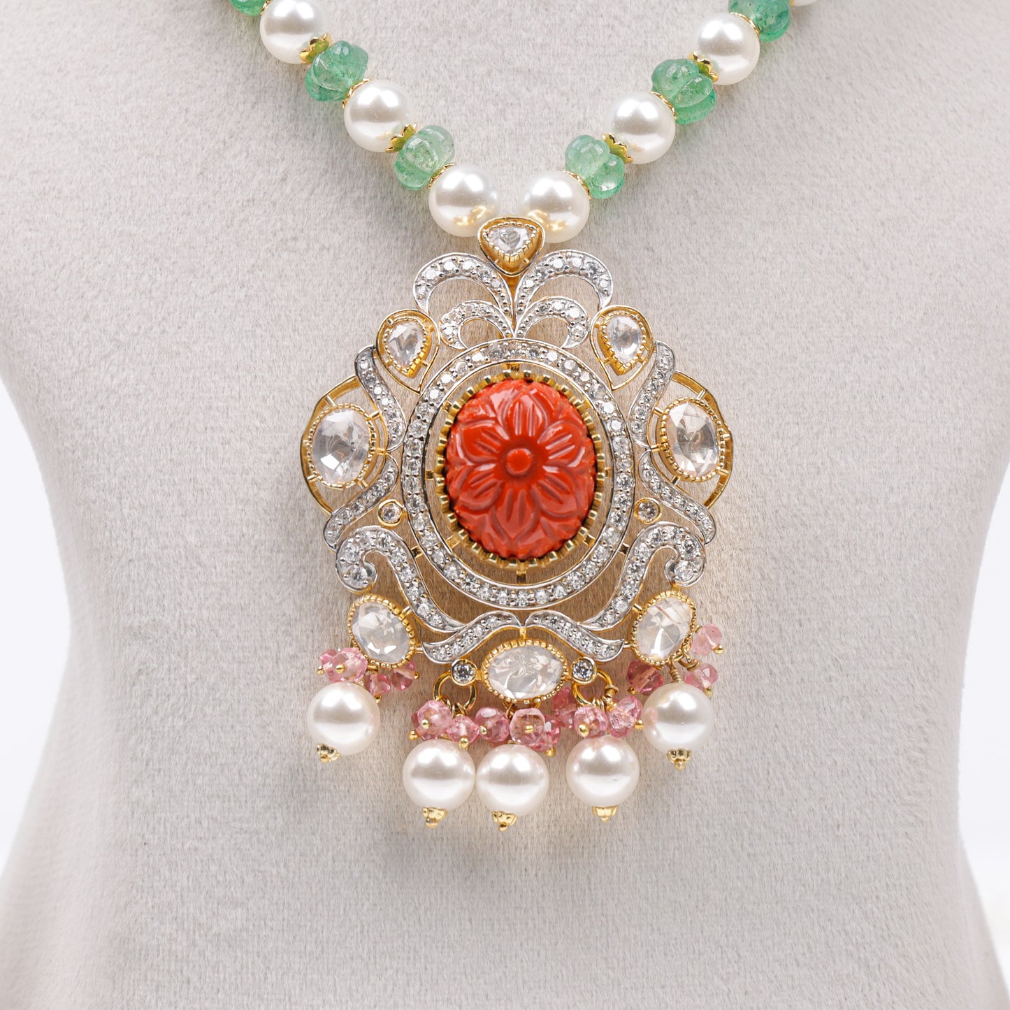 Ovela Bridal Pendant Necklace - Treza