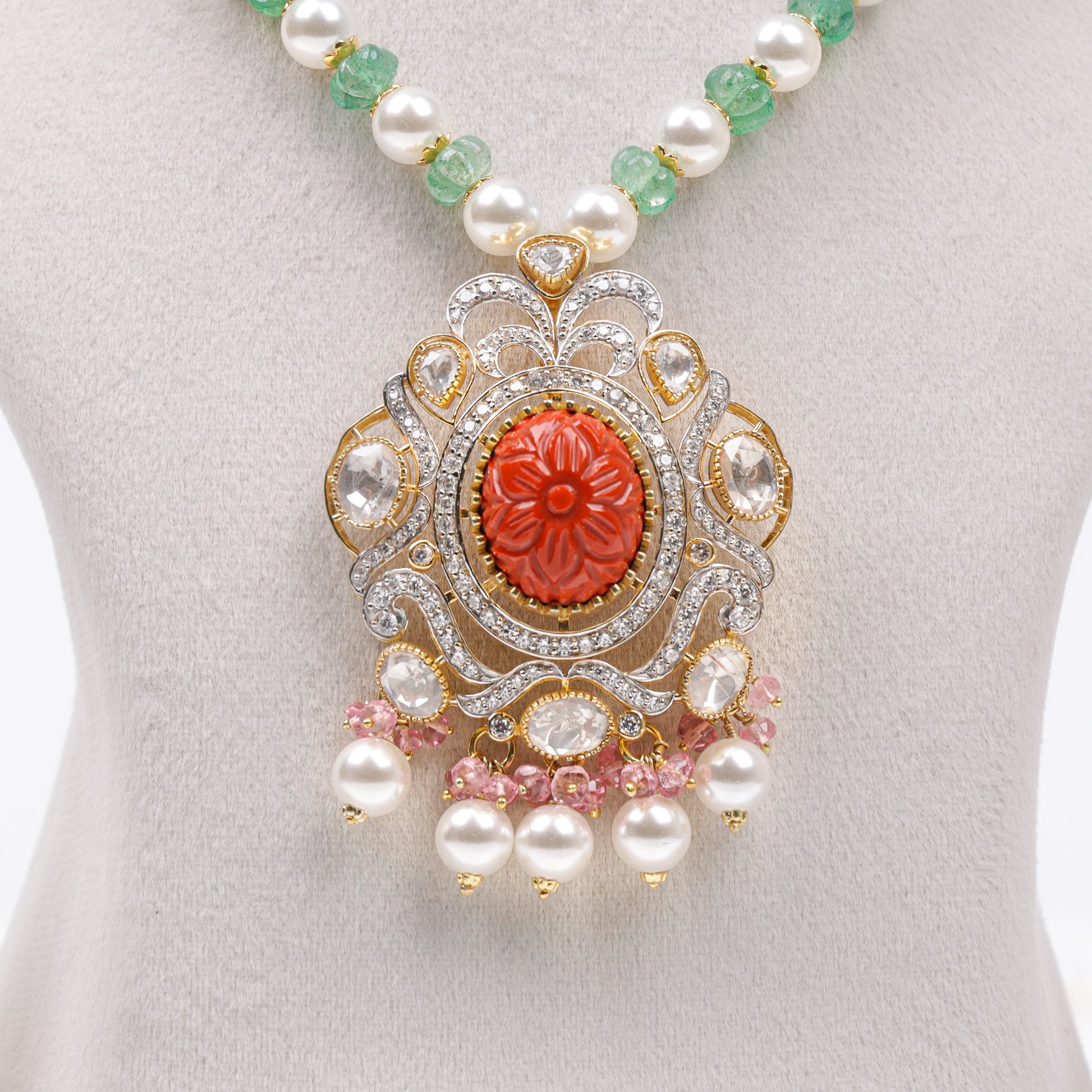 Ovela Bridal Pendant Necklace - Treza