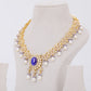 Naira Blue Pearl Necklace - Treza