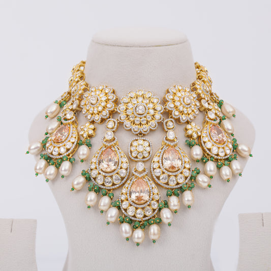 Aira Champagne Pearl Necklace