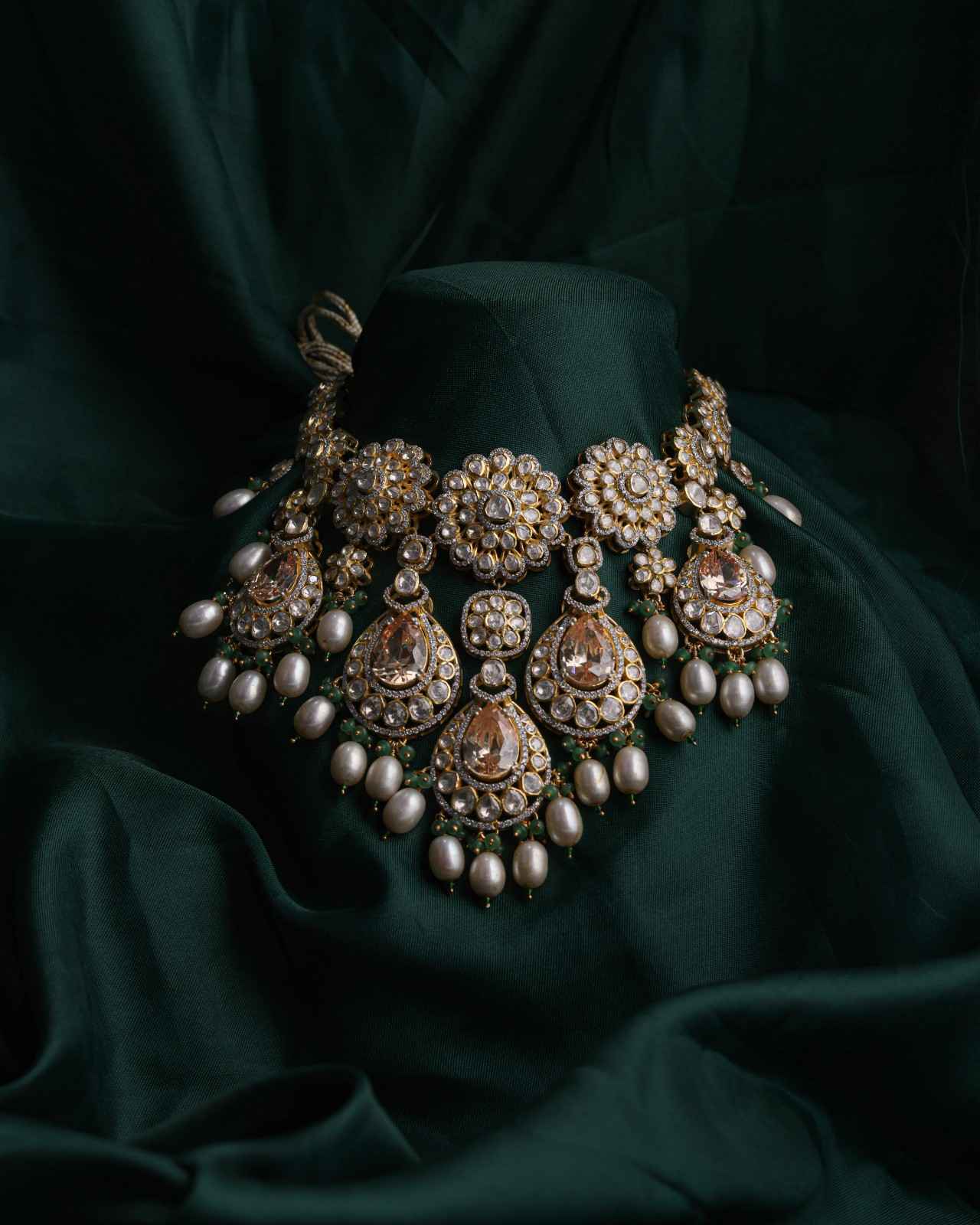 Aira Champagne Pearl Necklace - Treza