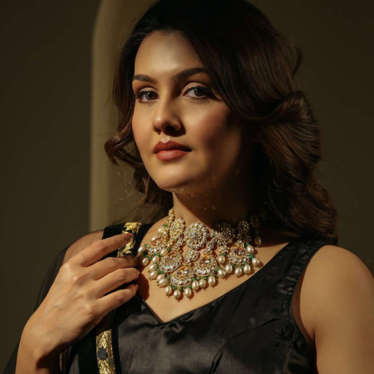 Aira Champagne Pearl Necklace