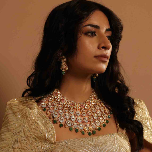 Anvaya Pink Bridal Choker